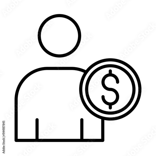 Investor Pitch line icon