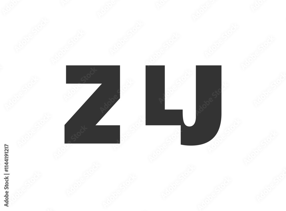 ZLJ logo design. Initial letter Z L J bold font style for tech startups, consulting, corporate branding. Creative company name, headlines typography identity, trendy logotype. ZLJ logo design. Initial letter Z L J bold font style for tech startups, consulting, corporate branding. Creative company name, headlines typography identity, trendy logotype.