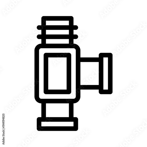 Pipe Joint line icon