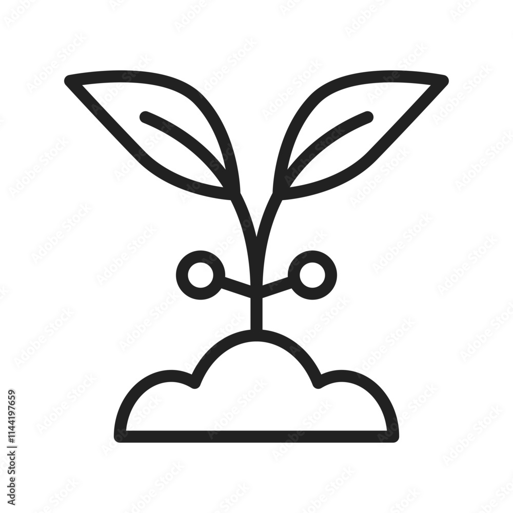 Sprout icon vector image. Suitable for mobile apps, web apps and print media. Sprout icon vector image. Suitable for mobile apps, web apps and print media.