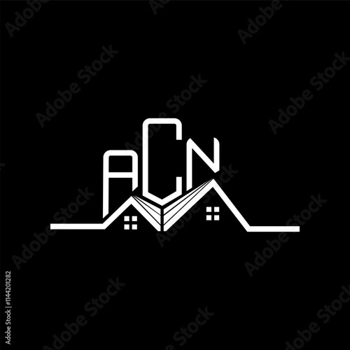 ACN Real state logo design, ACN simple and modern logo. ACN luxurious alphabet design