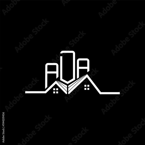 ADA Real state logo design, ADA simple and modern logo. ADA luxurious alphabet design