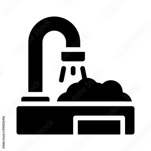 Bathroom Sink glyph icon