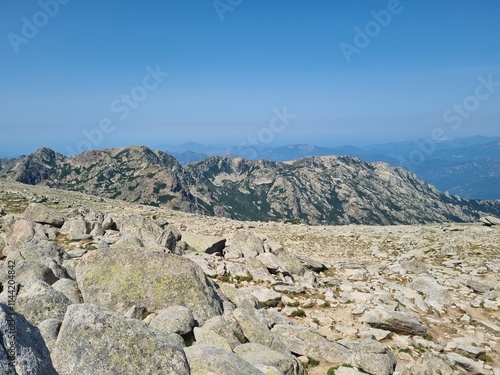 summit view from monte renoso, corsica photo