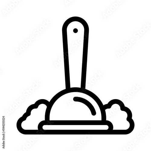Plunger line icon