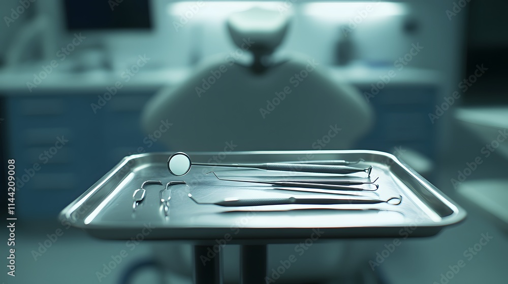 Medical Instruments on Tray Medical Instruments on Tray