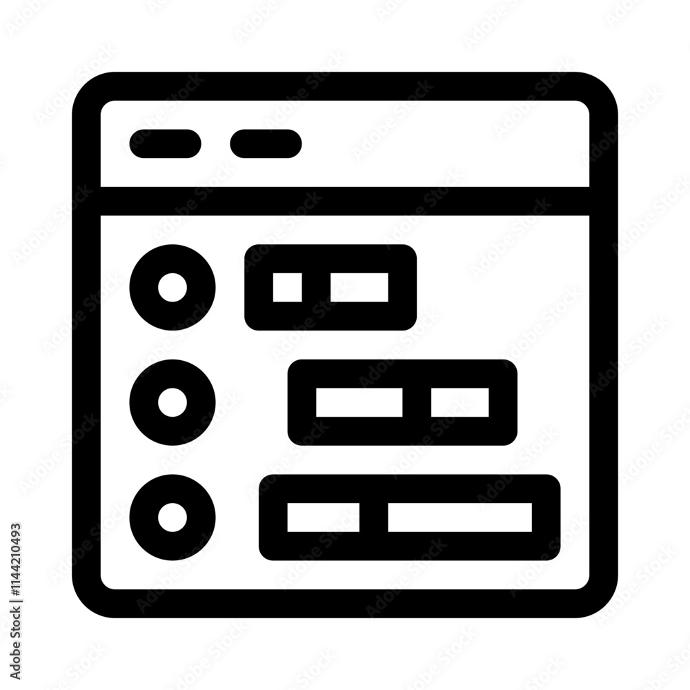 planning line icon planning line icon
