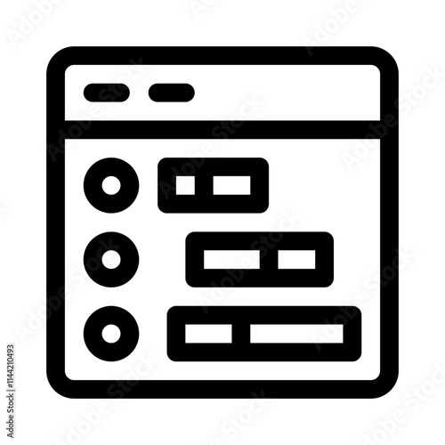 planning line icon
