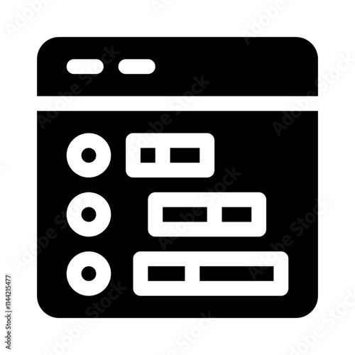 planning glyph icon