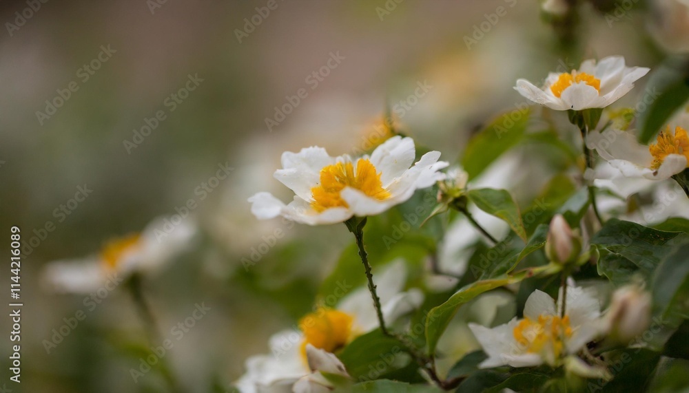 Beautiful Blooming Flowers in Spring with Vibrant Colors and a Soft Background Beautiful Blooming Flowers in Spring with Vibrant Colors and a Soft Background