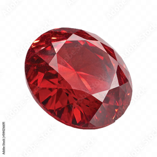 abstract 3d ruby stone in different colour style isolated on white background