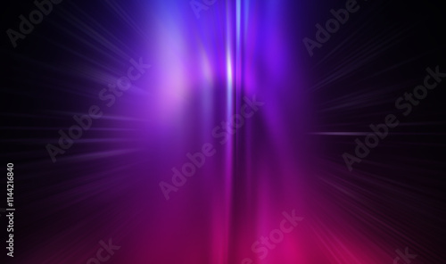 Empty neon studio scene, gl...