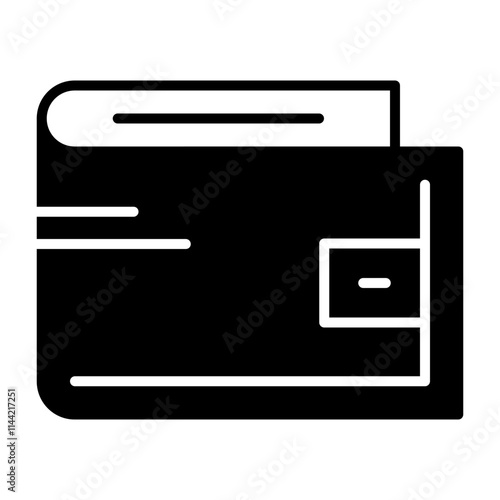 Wallet Solid Style Icon