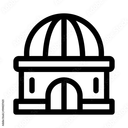 planetarium line icon