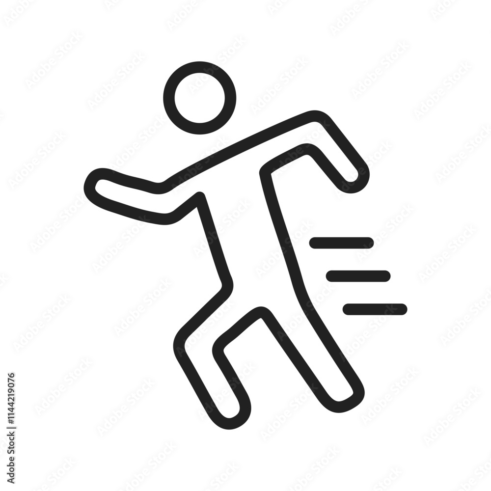 Running icon vector image. Suitable for mobile apps, web apps and print media. Running icon vector image. Suitable for mobile apps, web apps and print media.