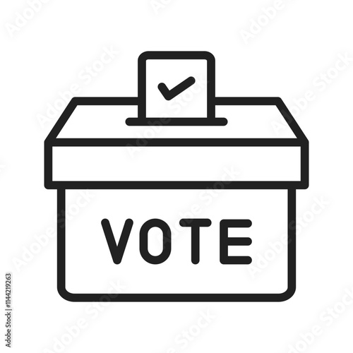 Voting icon vector image. Suitable for mobile apps, web apps and print media.