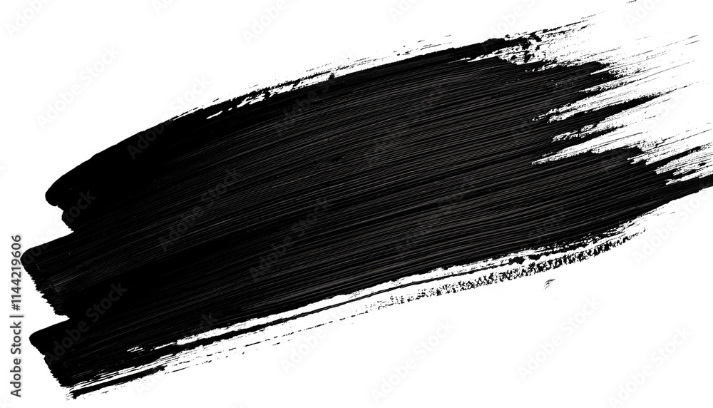 Abstract Black Paint Splash with Brush Stroke Effects on Transparent Background Abstract Black Paint Splash with Brush Stroke Effects on Transparent Background