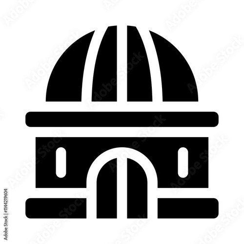 planetarium glyph icon