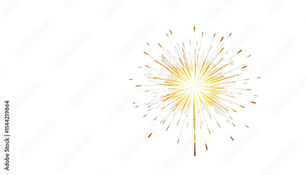 Fototapeta premium sparkler and fireworks PNG