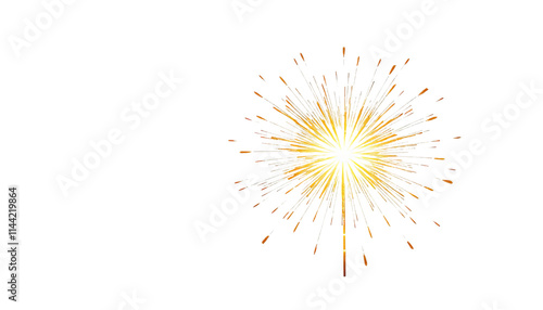 sparkler and fireworks PNG
