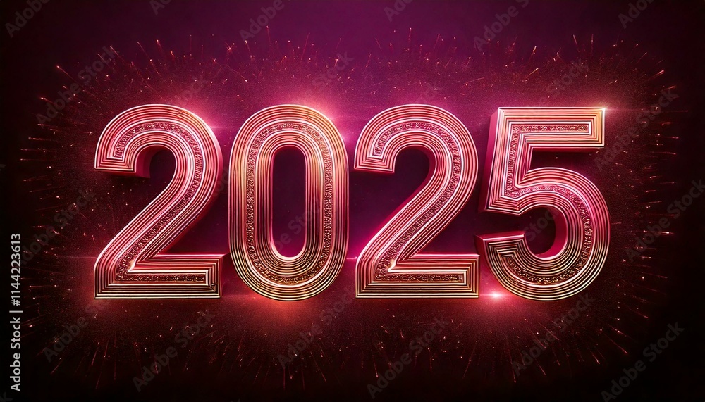 Happy new year 2025 beautiful abstract design banner Happy new year 2025 beautiful abstract design banner