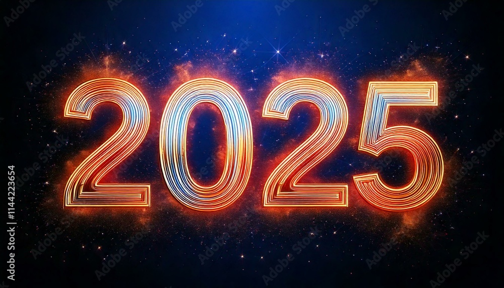Happy new year 2025 beautiful abstract design banner Happy new year 2025 beautiful abstract design banner