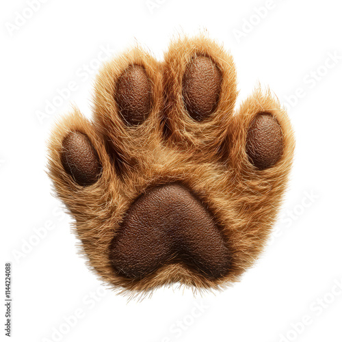 Cat Paw Isolated on Transparent Background photo