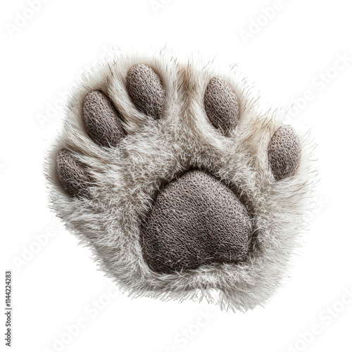 Cat Paw Isolated on Transparent Background photo