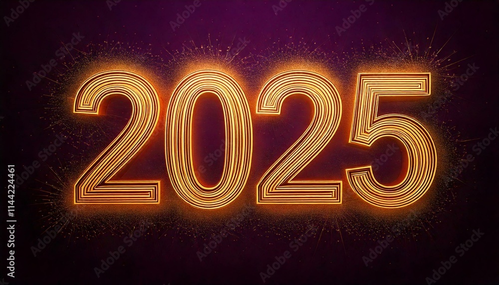 Happy new year 2025 beautiful abstract design banner Happy new year 2025 beautiful abstract design banner