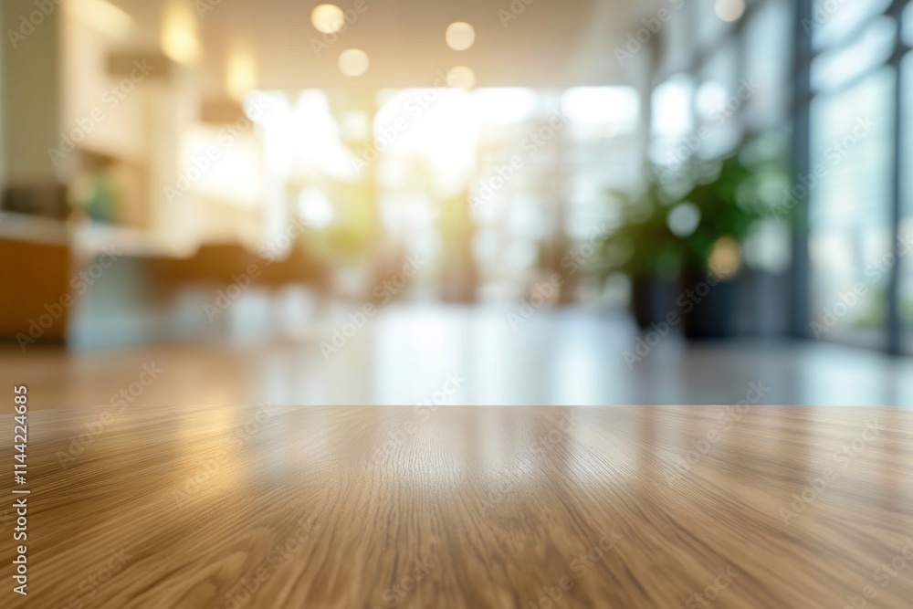 Blurred interior, wooden floor focus. Blurred interior, wooden floor focus.