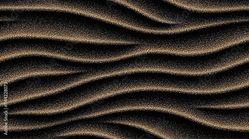 Abstract texture of sand with smooth waves, ideal for backgrounds and artistic designs, showcasing nature's patterns.