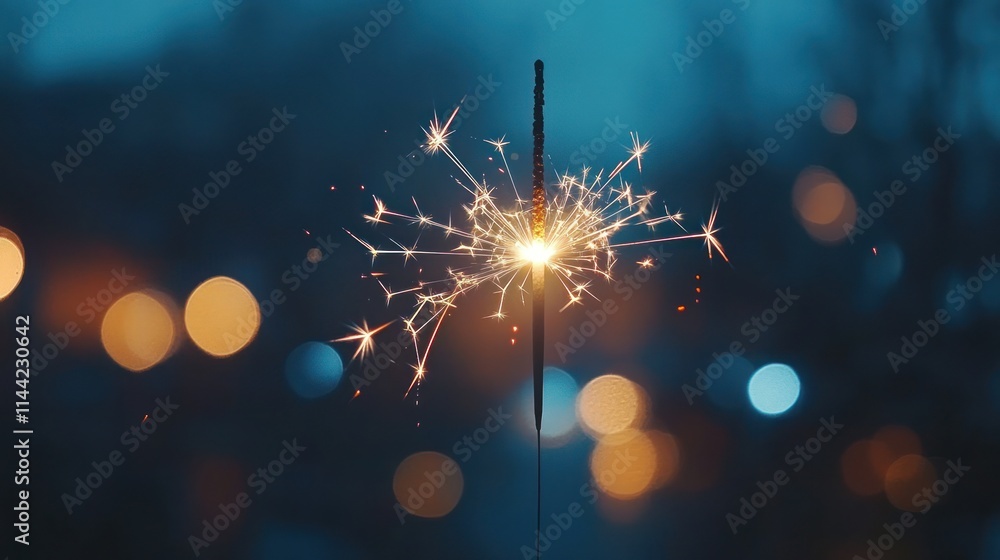 Obraz premium Sparkle Celebration: A Nighttime Wonder