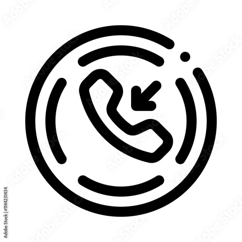 incoming line icon