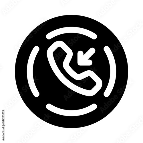 incoming glyph icon