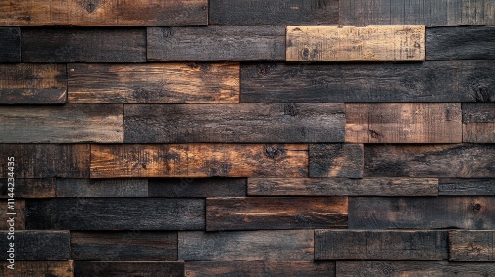 Rustic Dark Wood Wall Paneling Texture Background Rustic Dark Wood Wall Paneling Texture Background