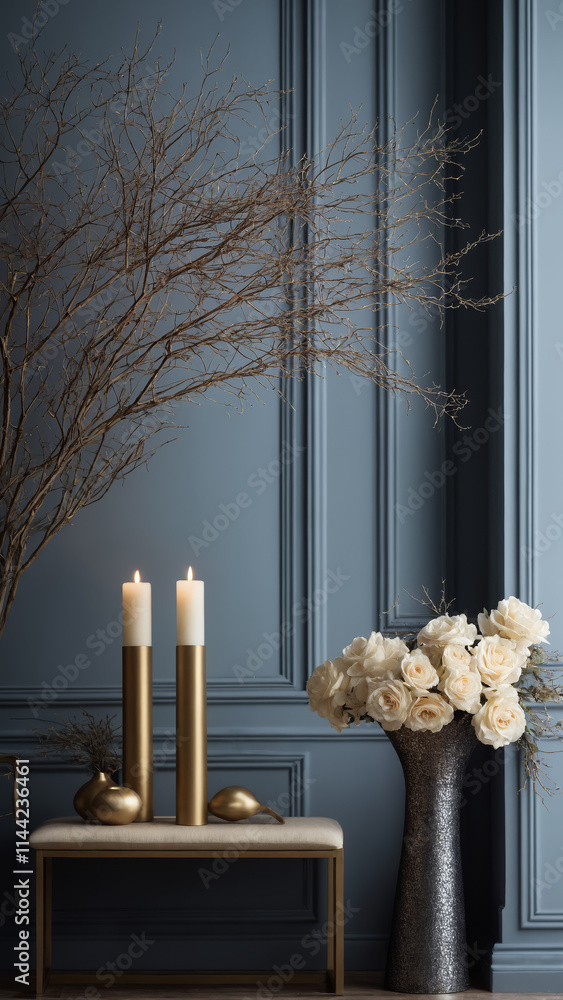 christmas decoration with candle