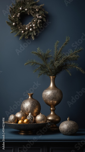 Obraz na płótnie christmas still life with candle w salonie