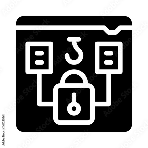 Safe glyph icon