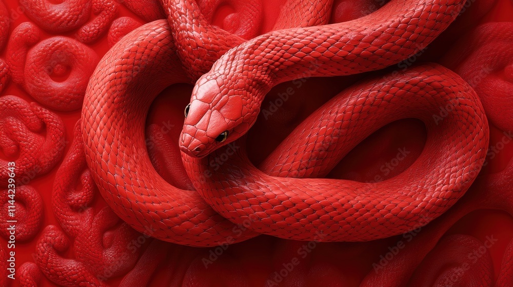 Obraz premium Happy Chinese New Year 2025,Year of the snake zodiac sign,Snake illustration and design,Asian elements gold paper cut style,Lunar new year concept,New Year card 2025.