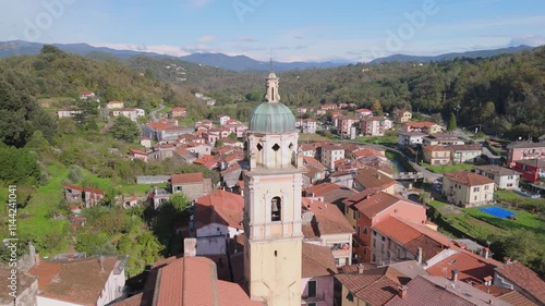 medieval village taken from above