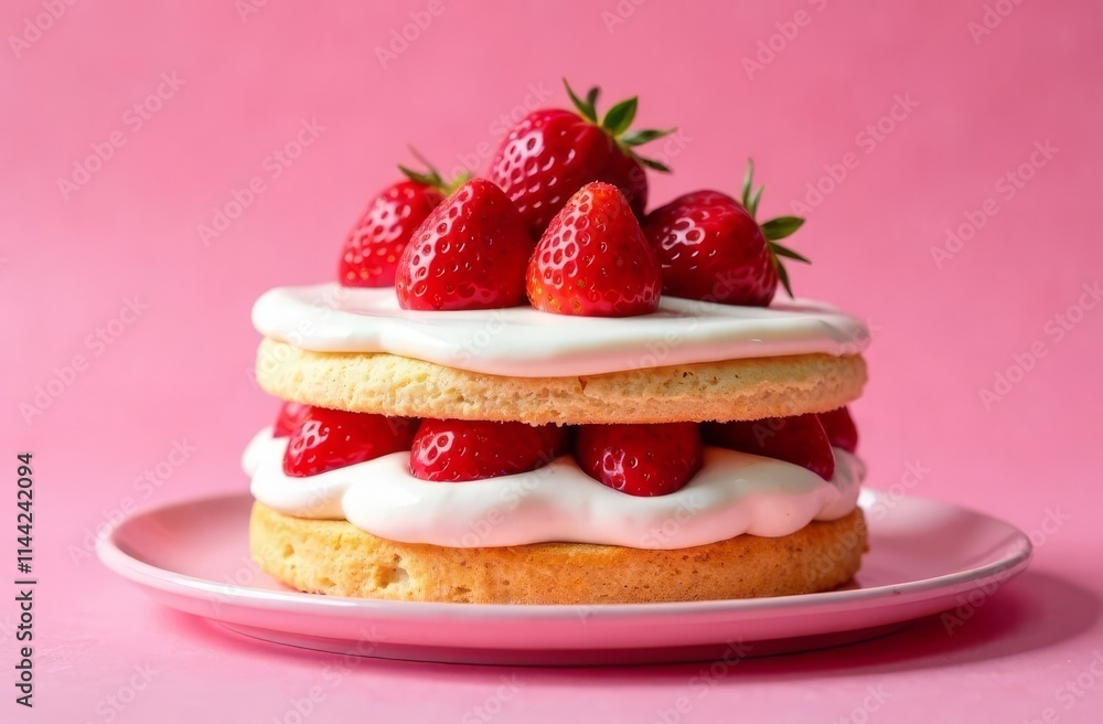 strawberry cake with cream strawberry cake with cream