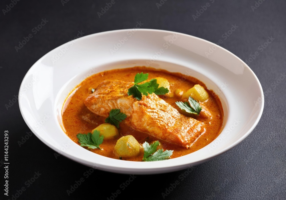 fish curry with sauce, Indian fish curry fish curry with sauce, Indian fish curry