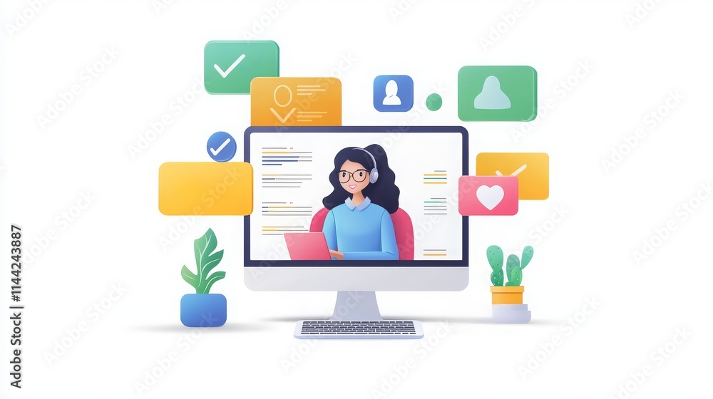 Virtual Assistant Service with Modern Technology Elements Virtual Assistant Service with Modern Technology Elements