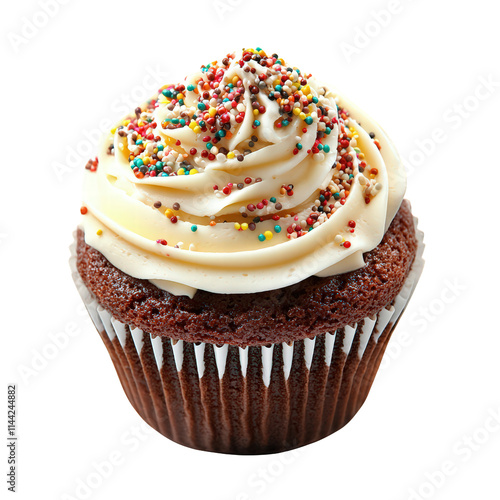 Cupcake Isolated on Transparent Background photo