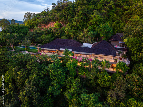 View of Laem Sor villa in South Samui, Thailand photo