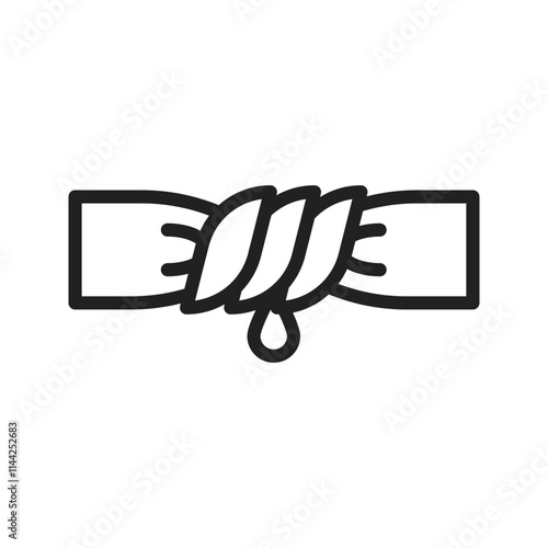 Squeeze icon vector image. Suitable for mobile apps, web apps and print media.