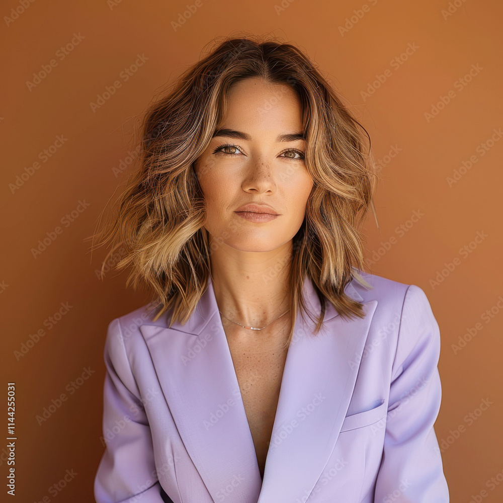 Professional British consultant in her thirties with a confident look Professional British consultant in her thirties with a confident look