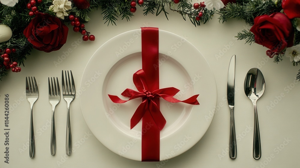 White plate and Table Setting Cutlery,For Dinner Valentines Day,red gift for dating holiday meal concept,Romantic wedding,paper hearts and red rose,Valentines Day. White plate and Table Setting Cutlery,For Dinner Valentines Day,red gift for dating holiday meal concept,Romantic wedding,paper hearts and red rose,Valentines Day.