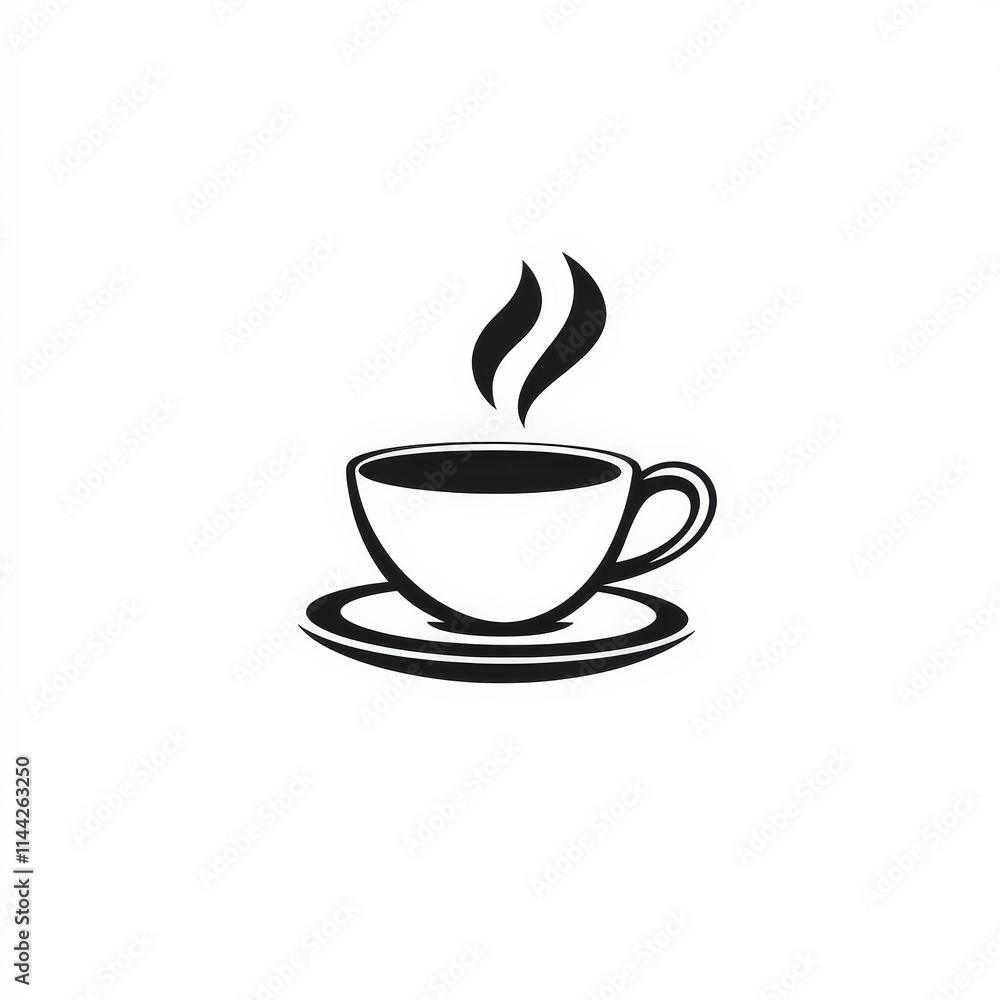 Design of coffee icon logo illustration isolated on white background Design of coffee icon logo illustration isolated on white background