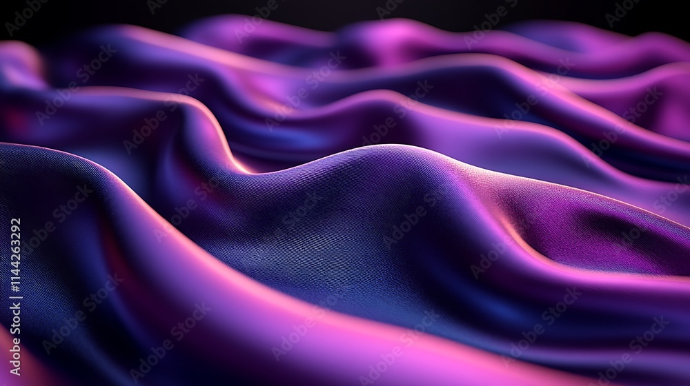 Fototapeta premium Abstract Purple and Pink Wave Texture Background